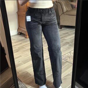 Free People Black Corduroy Pants